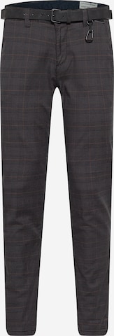 Pantalon chino TOM TAILOR DENIM en gris : devant