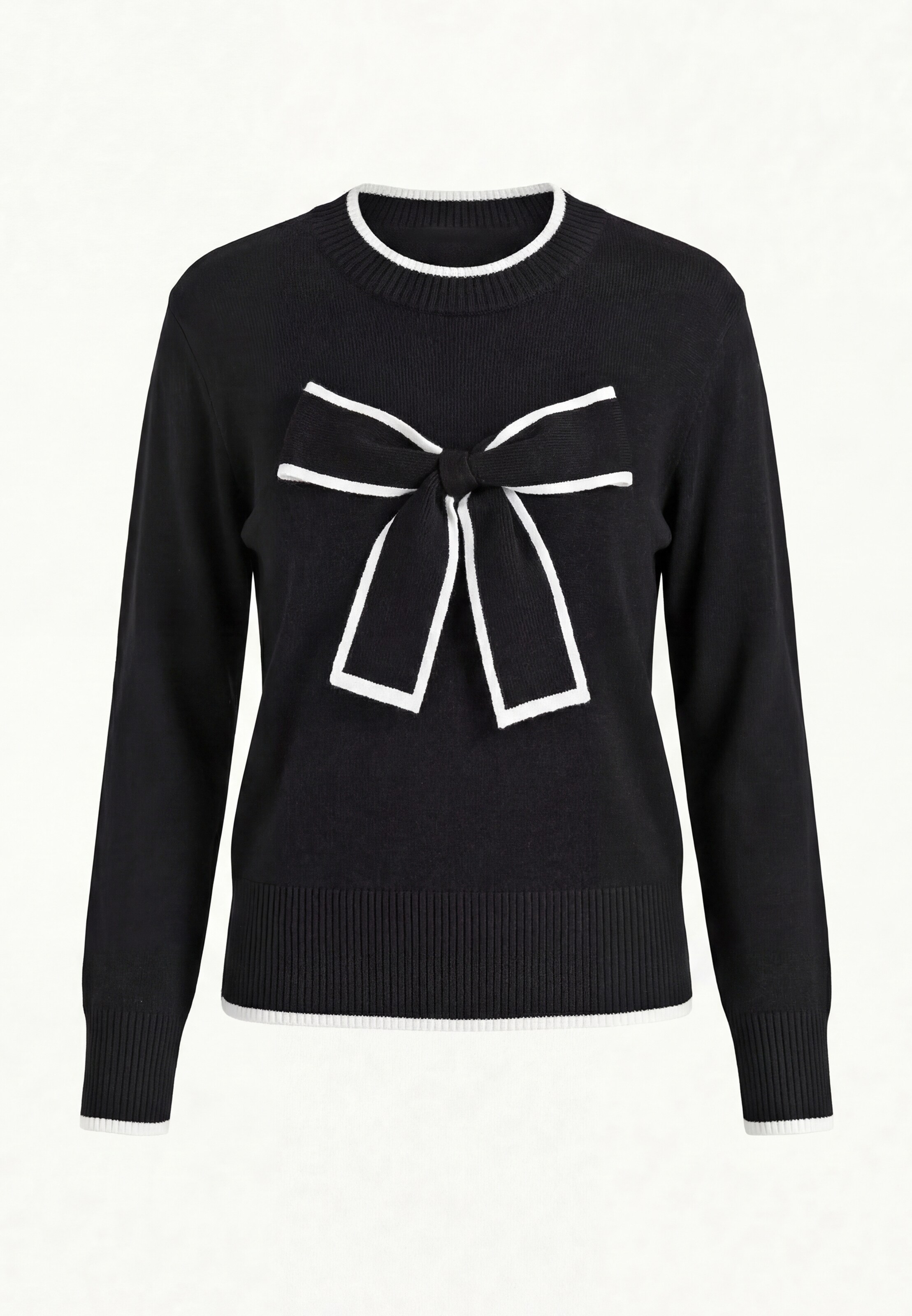 faina - Pullover em preto: frente
