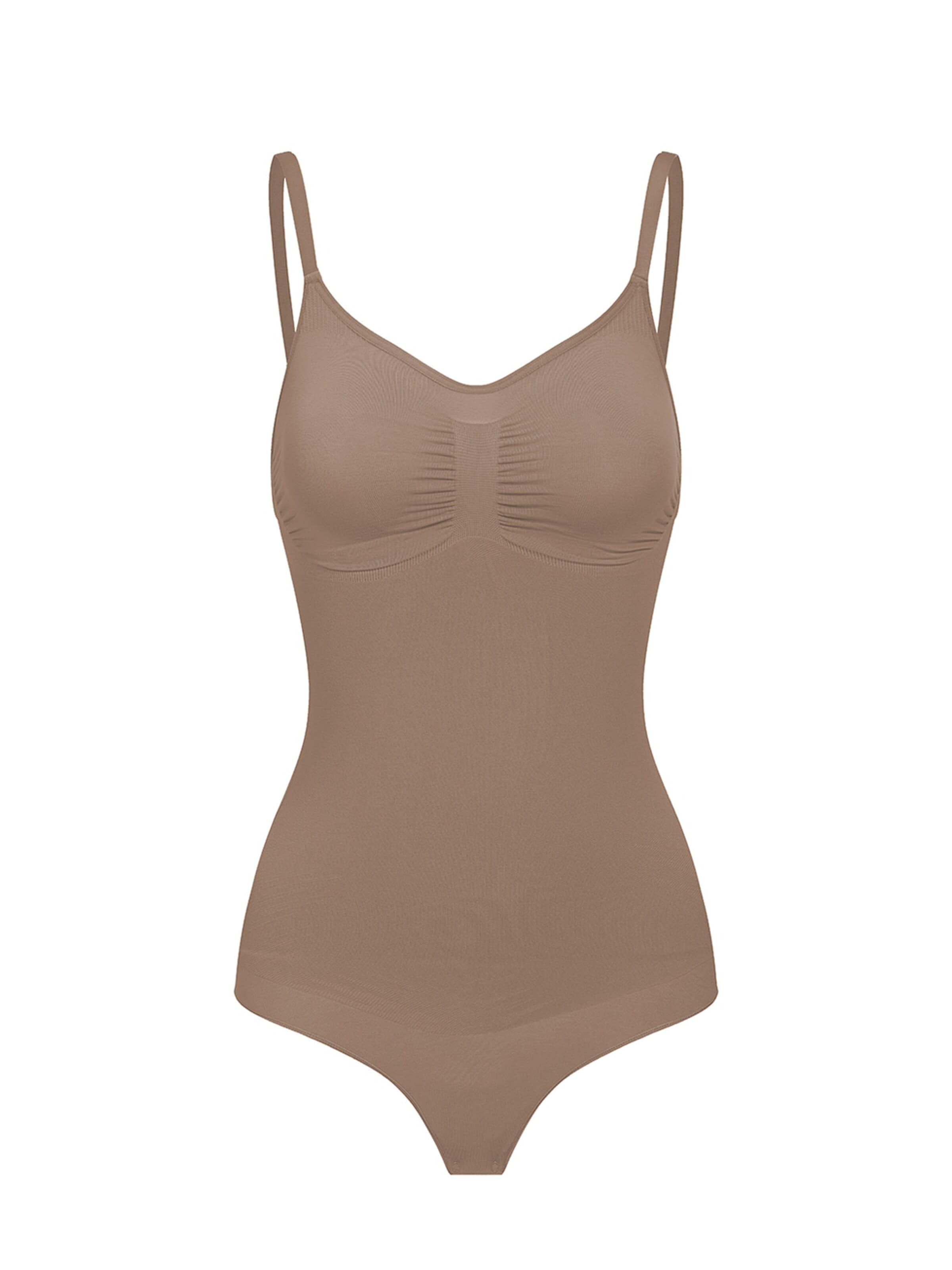 Body modelant 'Sculpting Shapewear mit String' cfab (formerly creamy fabrics) en marron : devant