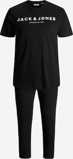 Jack & Jones Plus Pyjama in schwarz / weiß, Produktansicht
