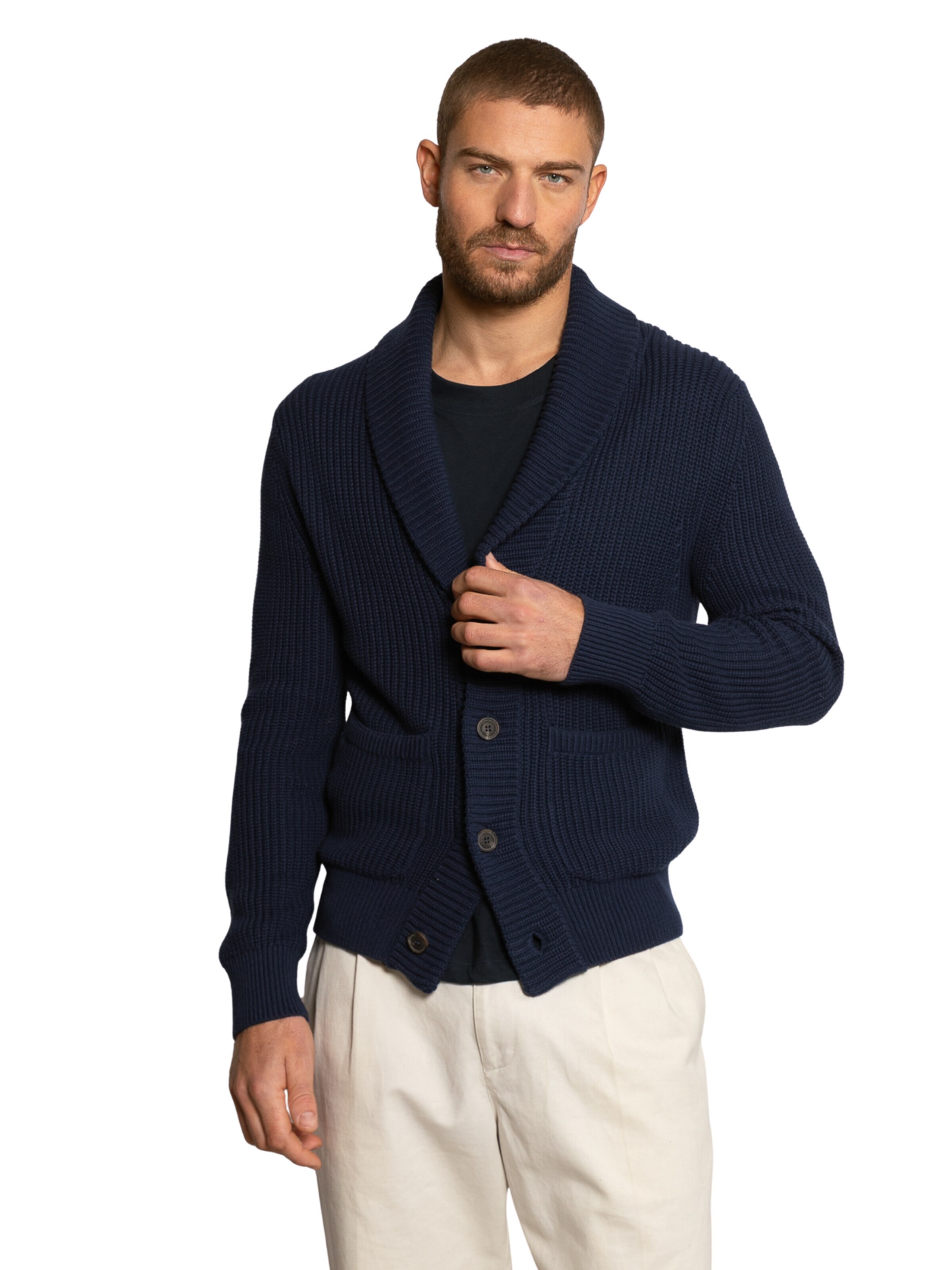 Cardigan bavarois 'Kafka' LDB en bleu : devant