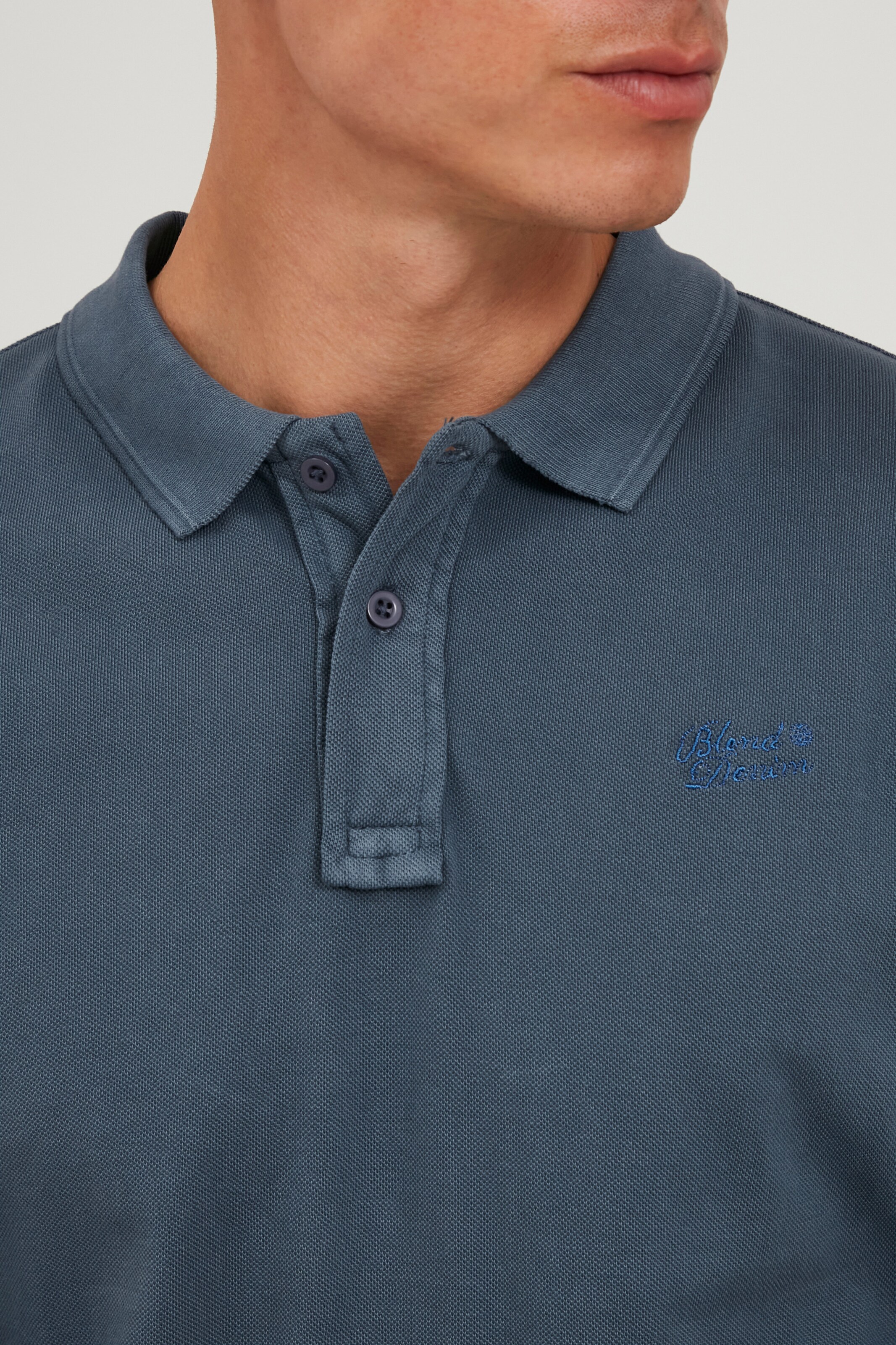Männer Shirts BLEND Poloshirt 'Dahoud' in Blau - UJ10527