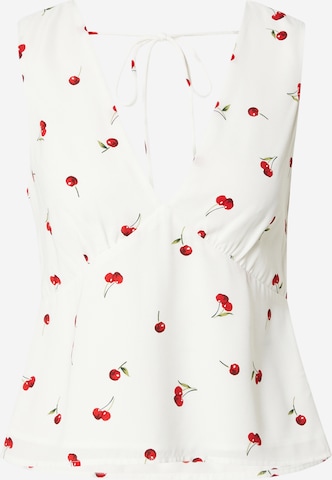 Top di Abercrombie & Fitch in bianco: frontale