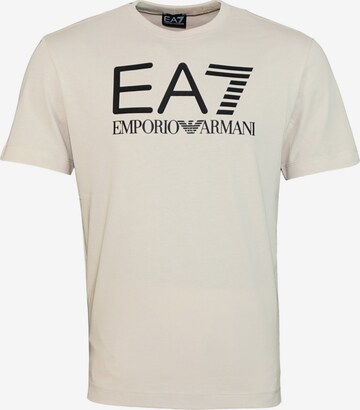 T-Shirt EA7 Emporio Armani en beige : devant