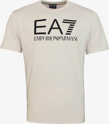 Maglietta di EA7 Emporio Armani in beige: frontale