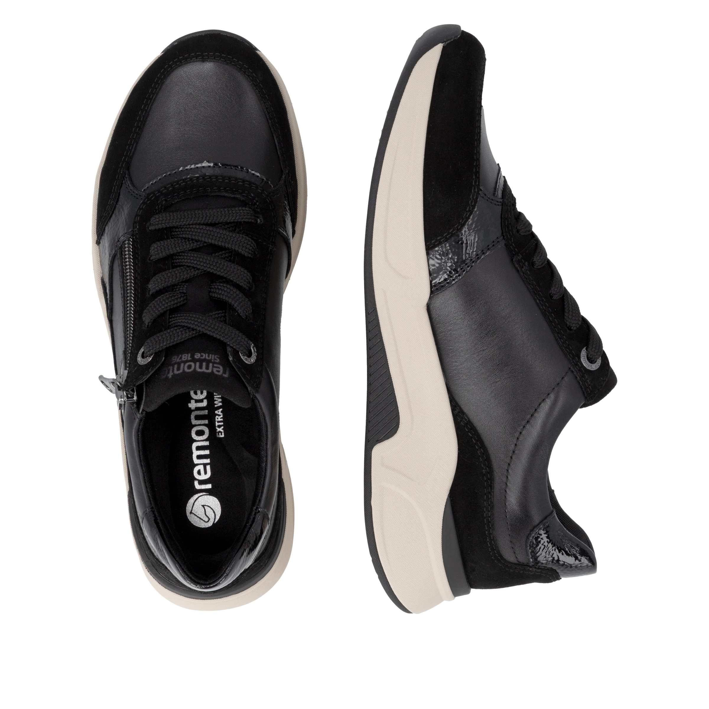 Baskets basses REMONTE en noir