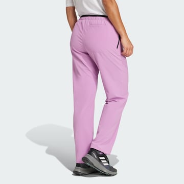 regular Pantaloni per outdoor 'Liteflex' di ADIDAS TERREX in lilla