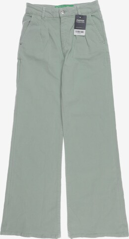 UNITED COLORS OF BENETTON Pants in XXS in Green: front