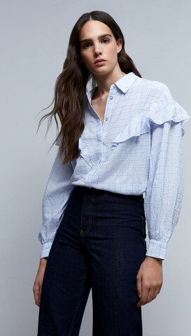 Scalpers Shirt 'Cute Frill' in Blau