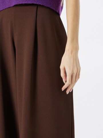 NLY by Nelly Wide leg Pleat-front trousers 'All In Crepe' in Brown