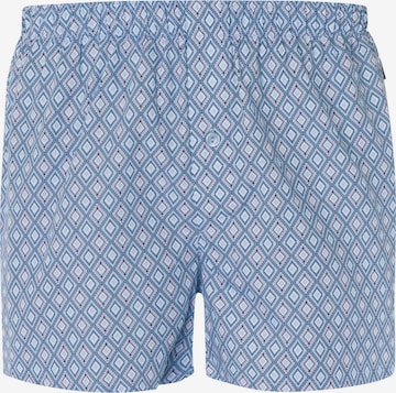 Hanro Boxer shorts ' Fancy Woven ' in Blue: front