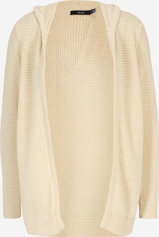 Vero Moda Petite Gebreid vest 'SKYLA' in Beige: voorkant