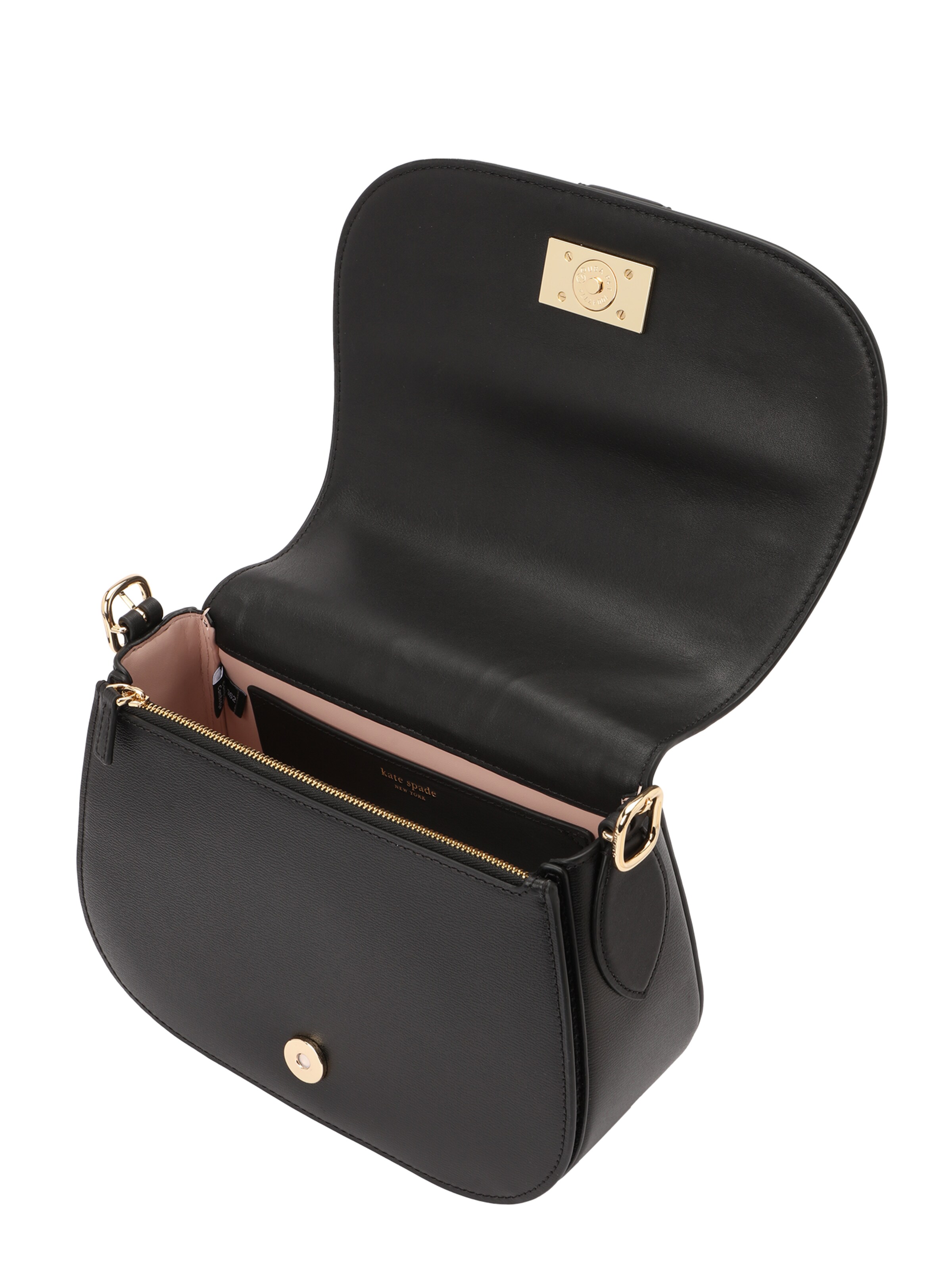 Kate Spade Чанта с презрамки 'Nouveau Saddle Bag' в черно