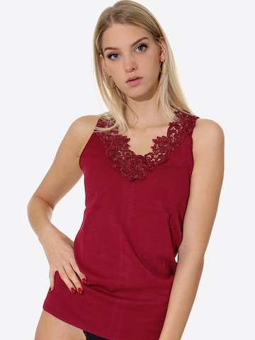 Cotton Prime Onderhemd in Rood: voorkant