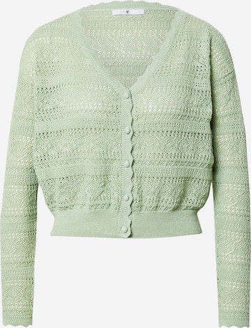 Hailys Knit Cardigan 'Livia' in Green: front
