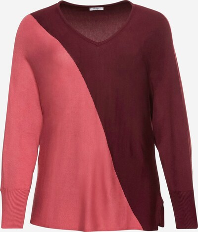 SHEEGO Pull-over en rose / lie de vin, Vue avec produit