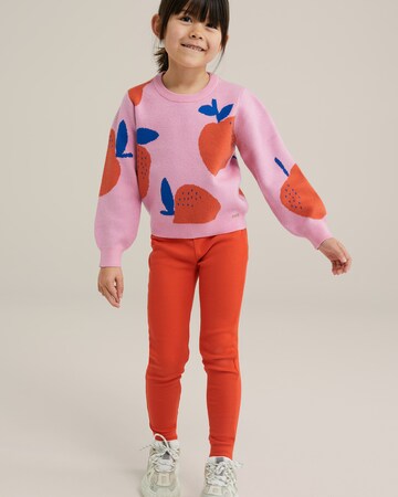 regular Leggings di WE Fashion in arancione: frontale
