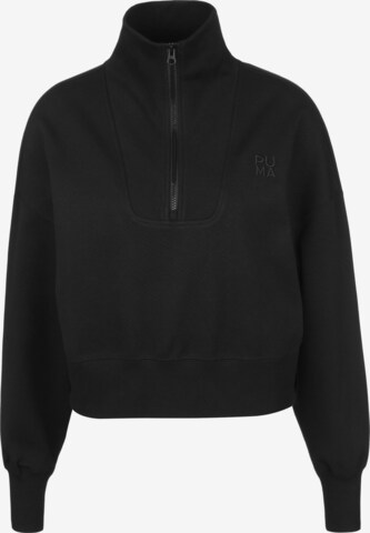 PUMA Sweatshirt in Zwart: voorkant
