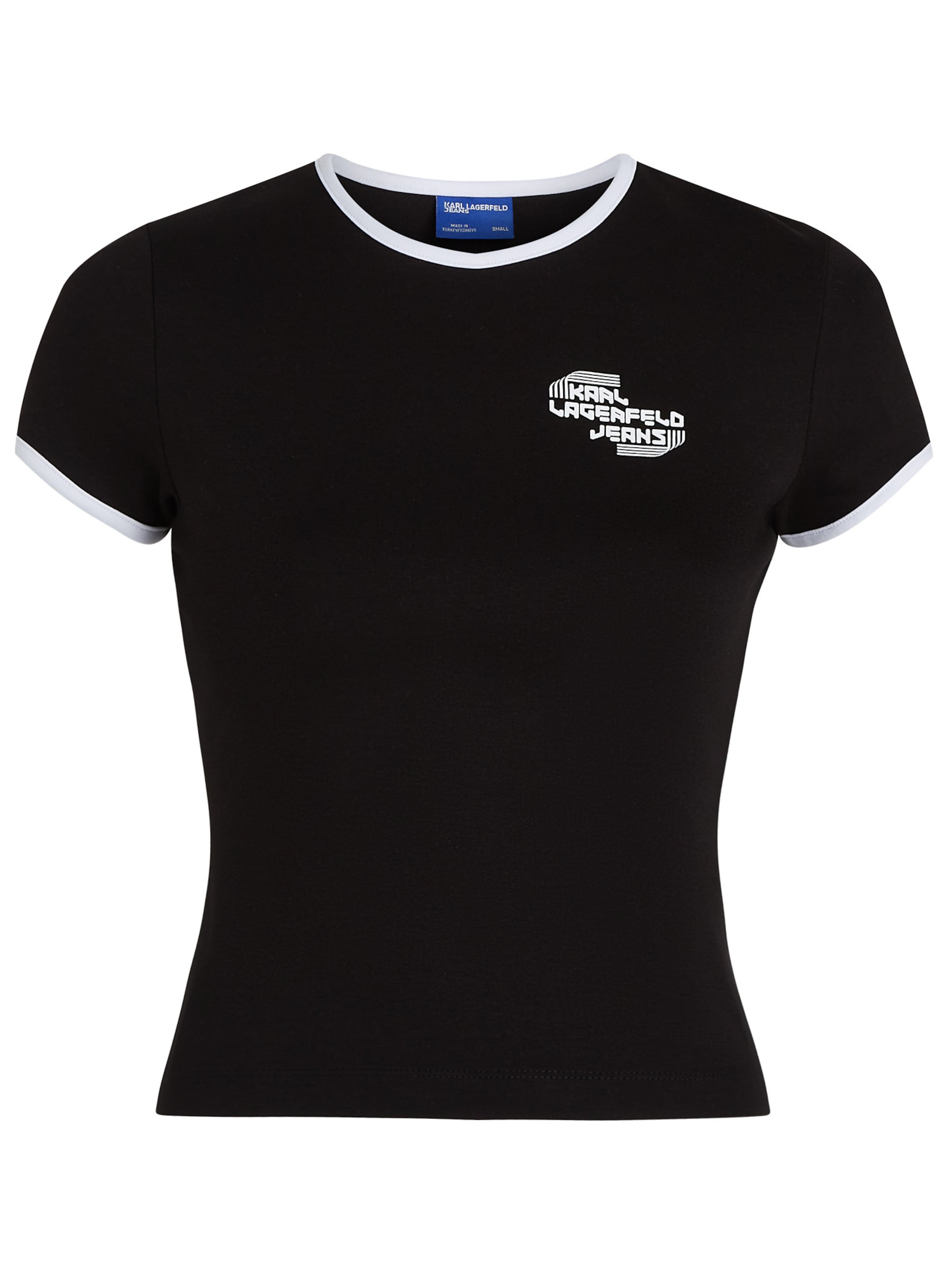 KARL LAGERFELD JEANS Μπλουζάκι σε μαύρο: μπροστά