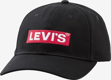 LEVI'S Cap | črna barva: sprednja stran