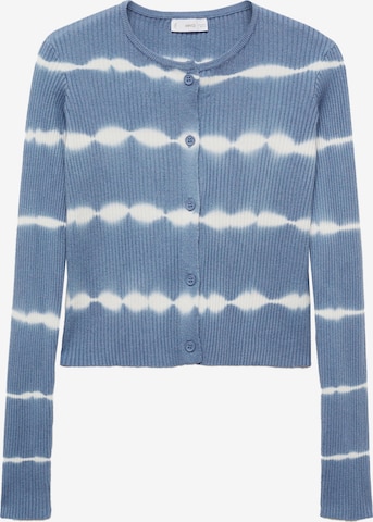 Geacă tricotată 'Sunnuyc' de la MANGO TEEN pe albastru: față