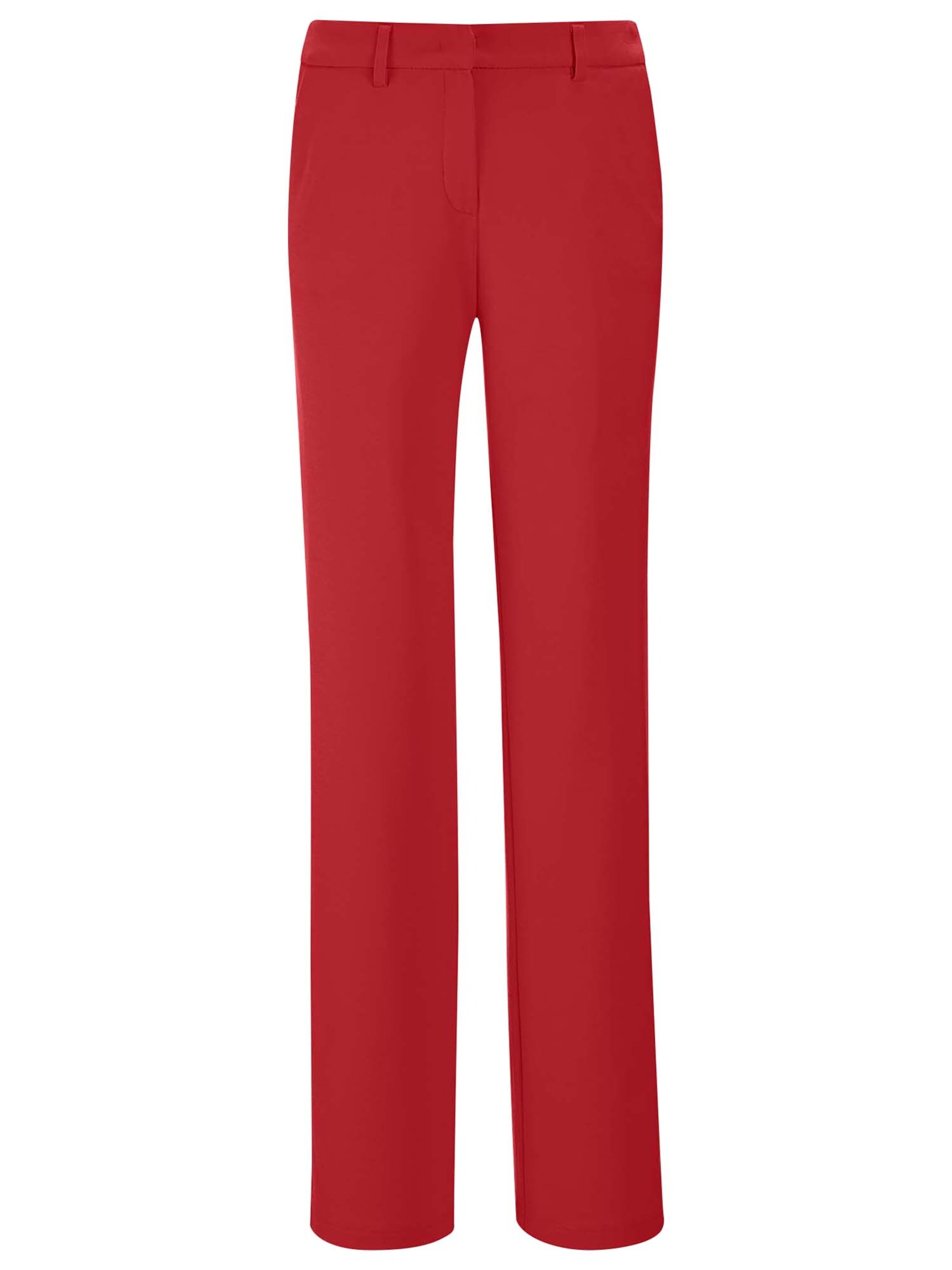 MADELEINE Broek in de kleur Bloedrood, Productweergave