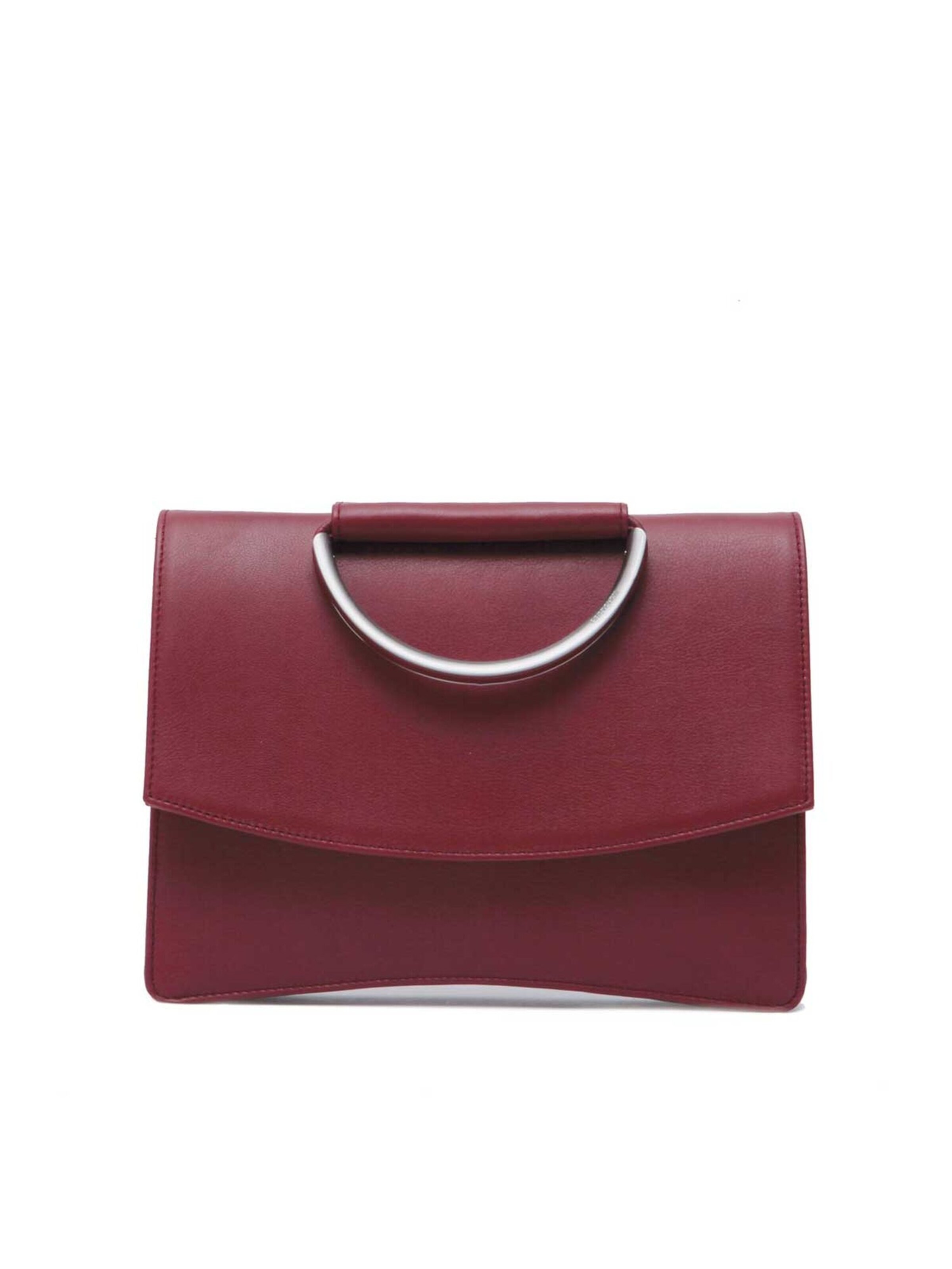Gretchen Clutch 'Oyster' in Red: front