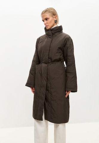CESARE GASPARI Between-seasons coat in Green: front