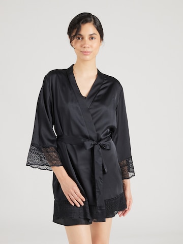 Robe de chambre 'IDOLE' ETAM en noir : devant