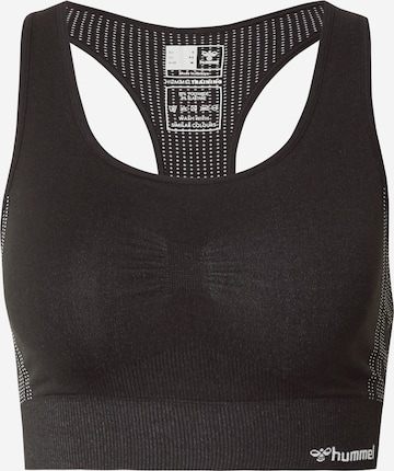 Hummel Športni nederček | črna barva: sprednja stran