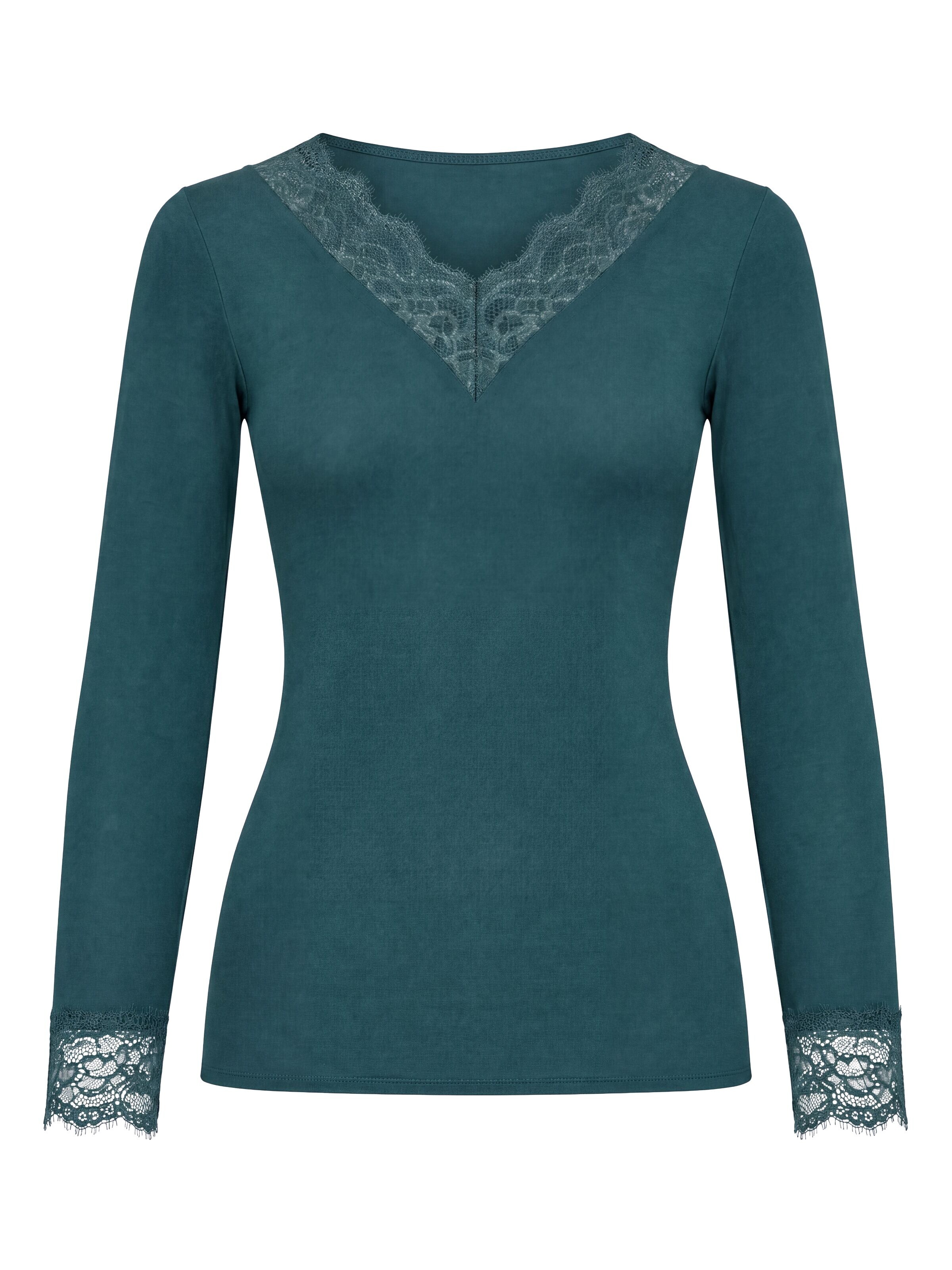 Ciocca Onderhemd 'Maglia Intima con Pizzo in Cashmere Modal Scollo a V' in Grijs: voorkant