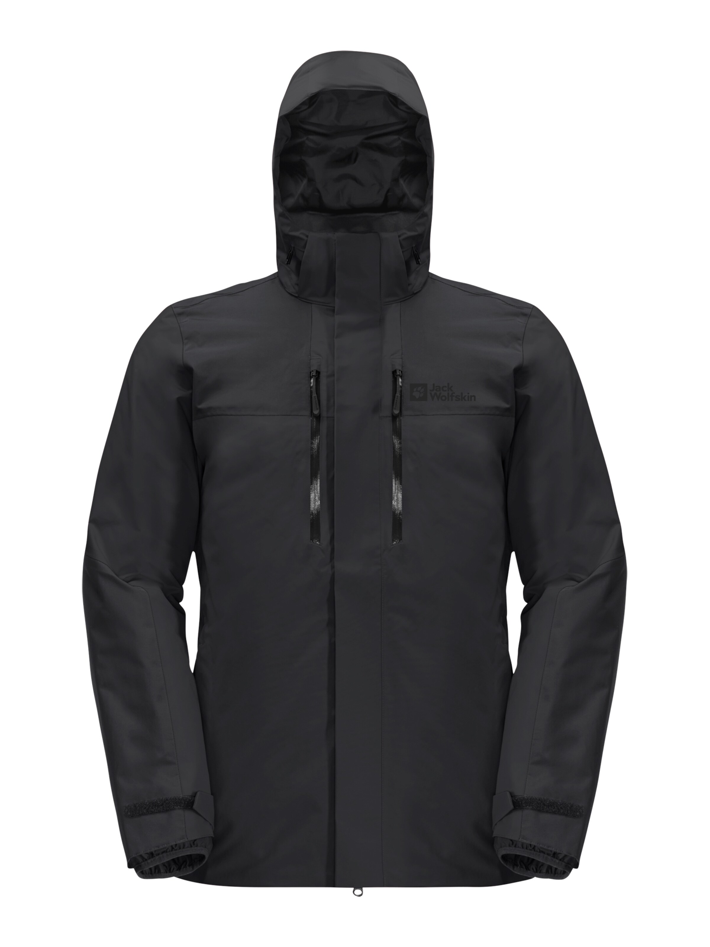 JACK WOLFSKIN Outdoorjacke 'JASPER' in Schwarz