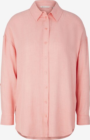 TOM TAILOR DENIM Bluse in Pink: predná strana