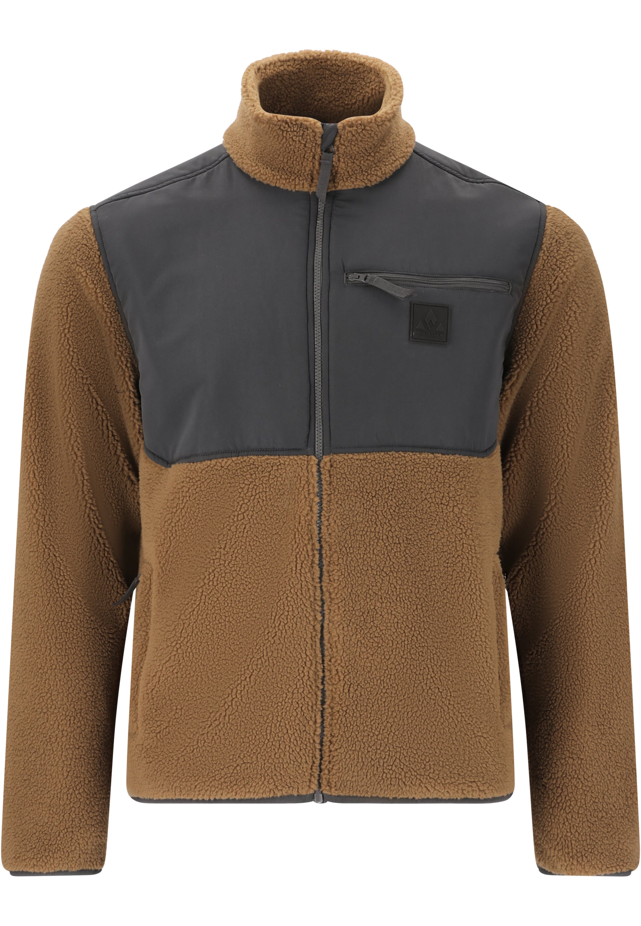 Whistler Fleecejacke 'Sprocka' in Braun: Vorderseite