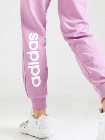 ADIDAS SPORTSWEAR Tapered Sporthose 'Essentials' in Lila