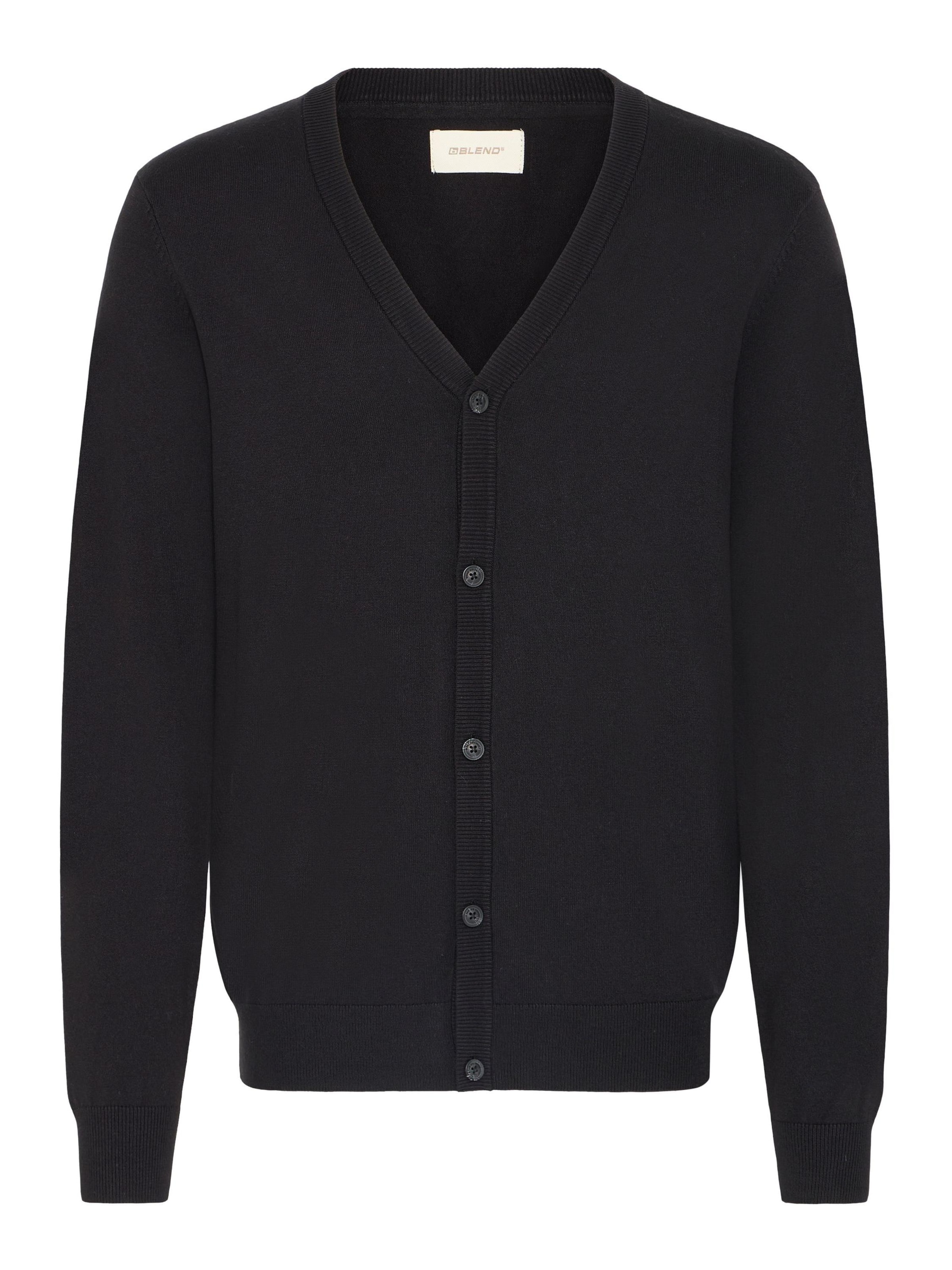 BLEND - Casaco de malha 'BHDAN' em preto: frente