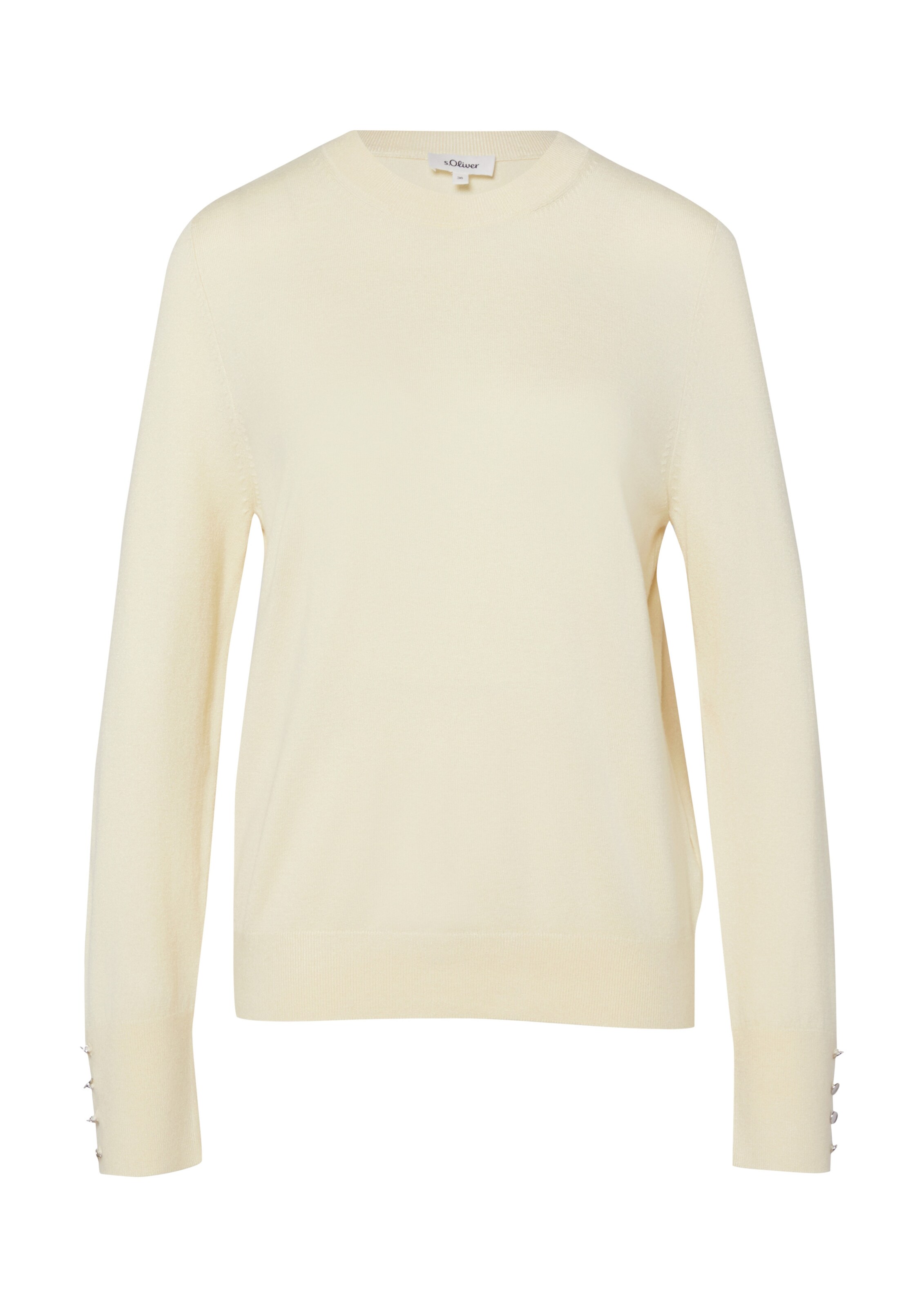 s.Oliver Sweater in Beige: front