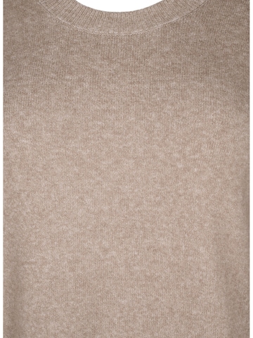Robes en maille 'CAVISTA' Zizzi en beige