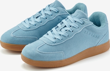 Baskets basses Elbsand en bleu : devant