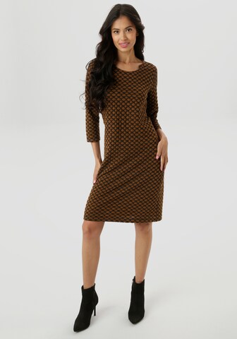 Aniston SELECTED Dress in Brown