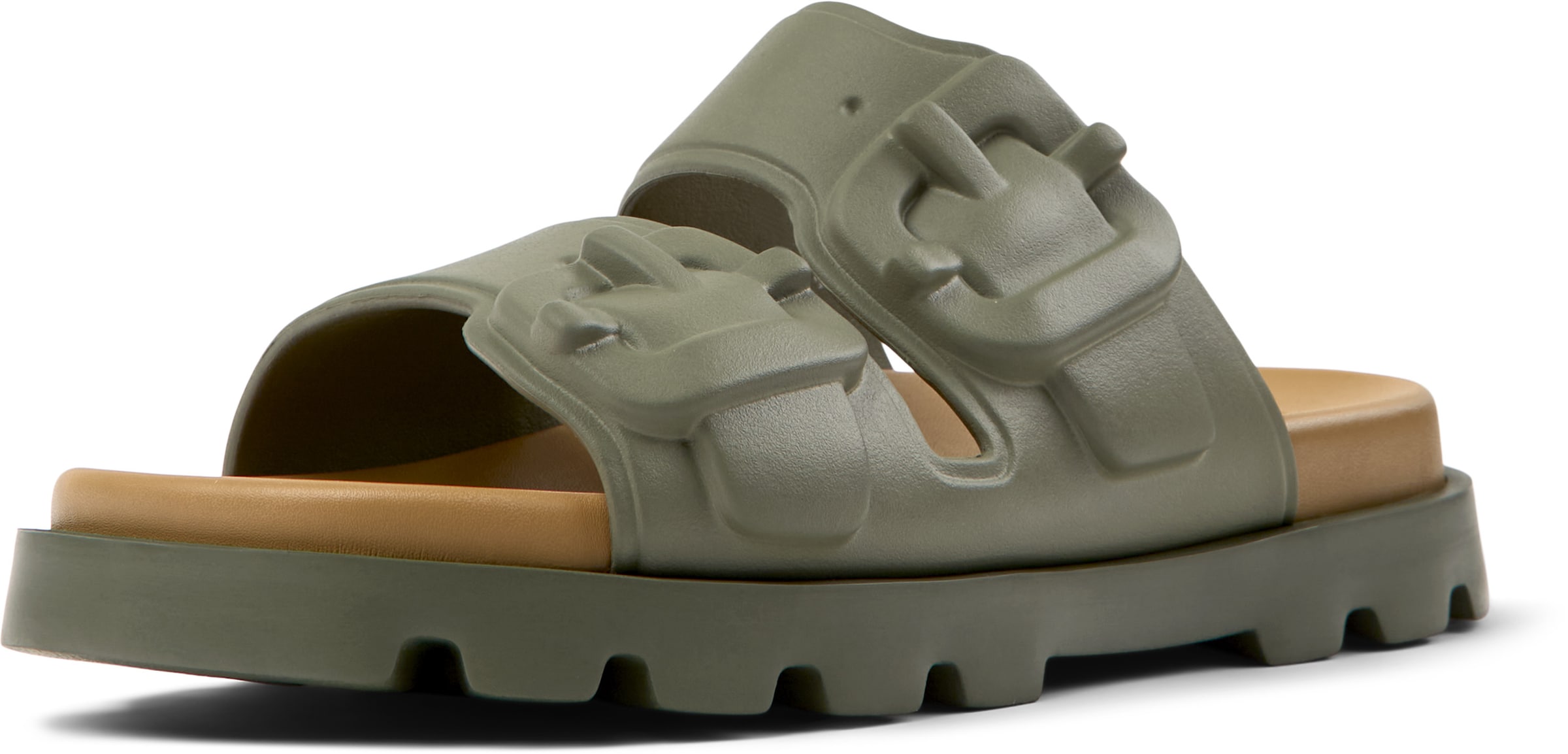 CAMPER Mule 'Brutus' in Green: front