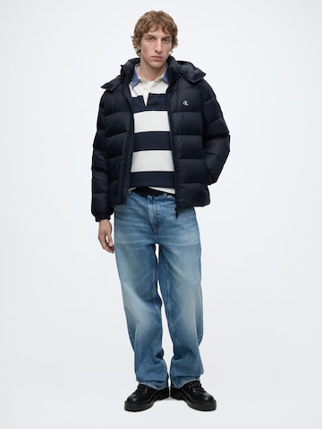 Calvin Klein Jeans Zimska jakna | modra barva