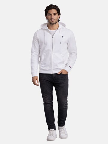 U.S. POLO ASSN. Sweatjacke in Weiß