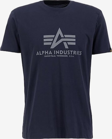 mėlyna ALPHA INDUSTRIES Marškinėliai: priekis