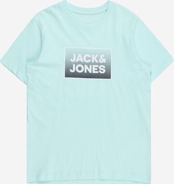 Jack & Jones Junior قميص 'STEEL' بلون أزرق: الأمام