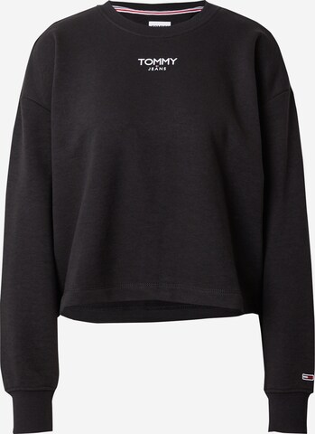 Tommy Jeans Sweatshirt in Schwarz: predná strana