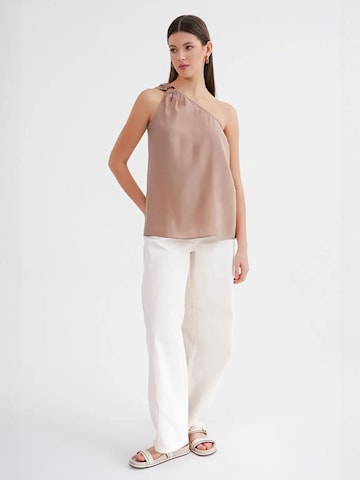 Camicia da donna di MixRay in beige