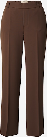 MOS MOSH Regular Pleated Pants in Brown: front