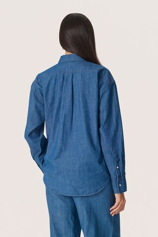SOAKED IN LUXURY Blouse 'SLChamy' in Blauw
