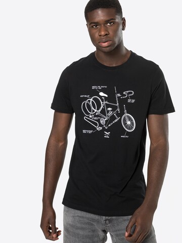 Iriedaily Shirt 'Bikeplosion' in Black: front